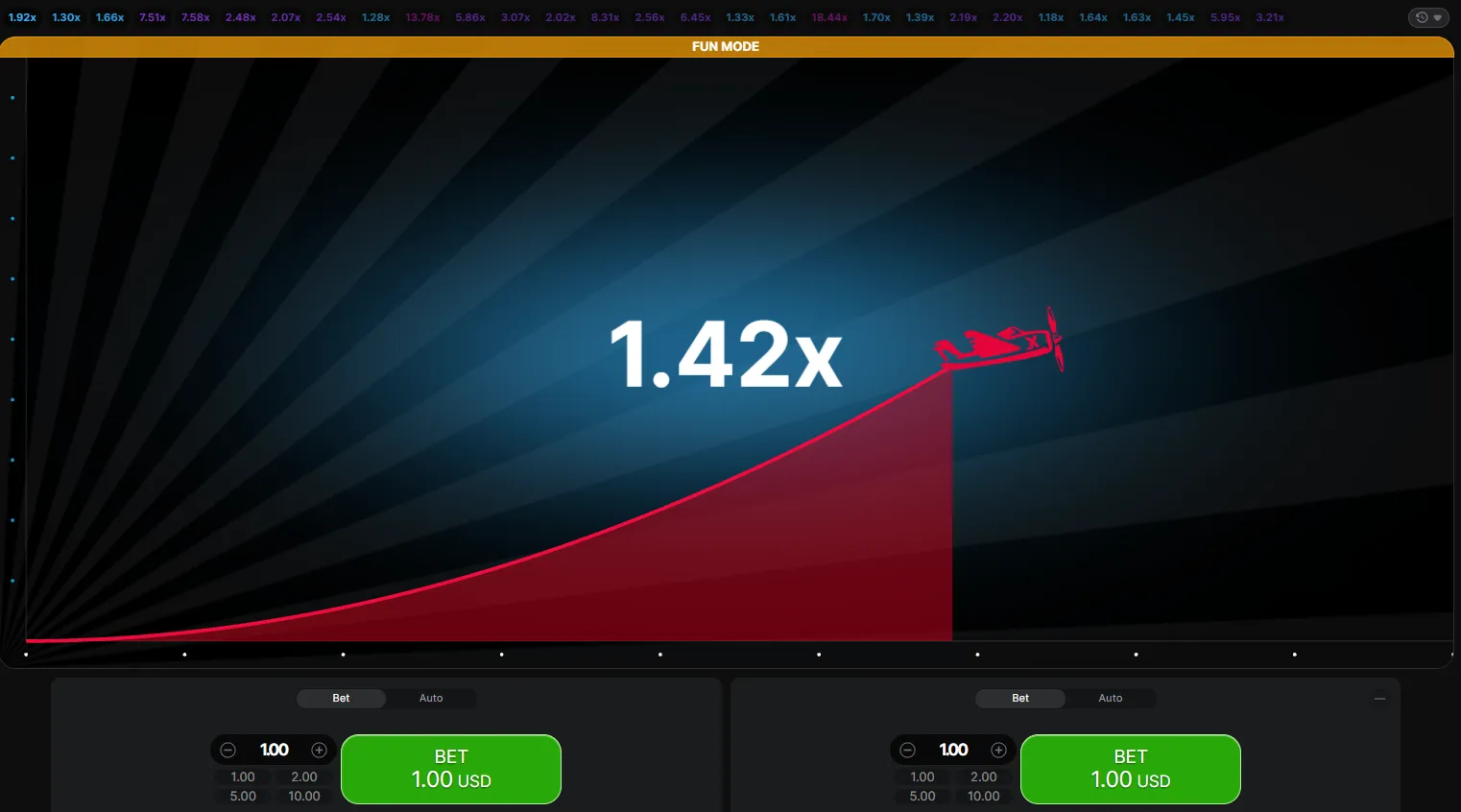 Aviator 1win demo